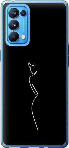 Чехол на Oppo Reno5 Pro Силуэт1 "4590u-2239-17620"