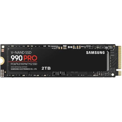 Накопичувач SSD Samsung M.2 2TB PCIe 4.0 990PRO (MZ-V9P2T0BW)
