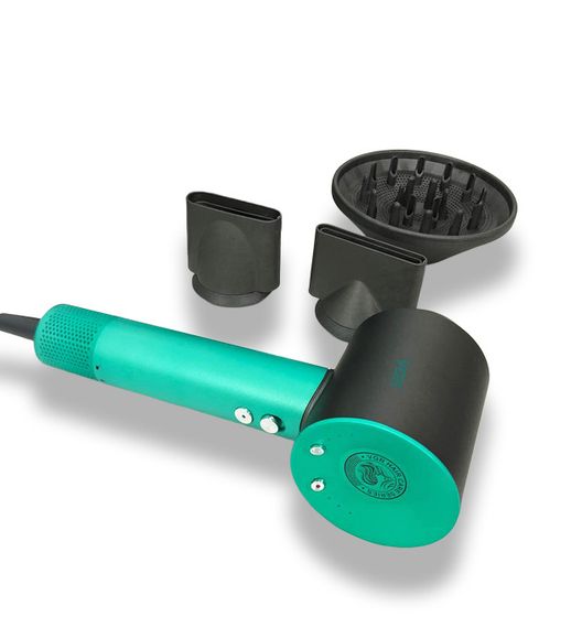 Професійний фен VGR V-440 GREEN з 3 рівнями обдування та температури, 11000 RPM, 3 насадки (45705-V-440 GREEN_1144)