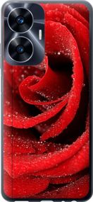 Чехол на Realme C55 Красная роза "529u-2992-17620"