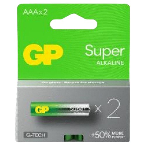 Батарейка лужна AAA/LR03 (бл-2шт) GP Super