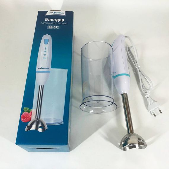 Блендер занурювальний ручний SeaBreeze SB-092, маленький блендер, міксер блендер ручний, SQ-228 потужний блендер | Зображення 7
