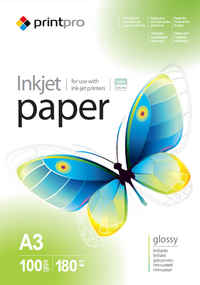 Папір А3 глянцевий 180г/м 100 шт ColorWay PrintPro PGE180100A3