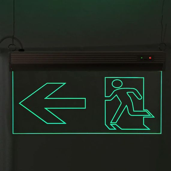 Світильник аварійний евакуаційний Двері Ліворуч S503 ACRYLIC LED 3W GRAVING Ny95000496