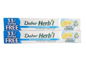 Зубна паста Dabur ЛИМОН І СОЛЬ100гр, Зубна паста БЛИСК і ВІДБІЛЮВАННЯ