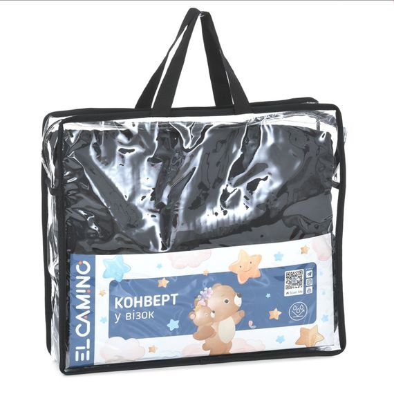 Конверт у коляску ME 1130 Footmuff Basic Black 96 х 43 см, застібки-блискавки | Зображення 3