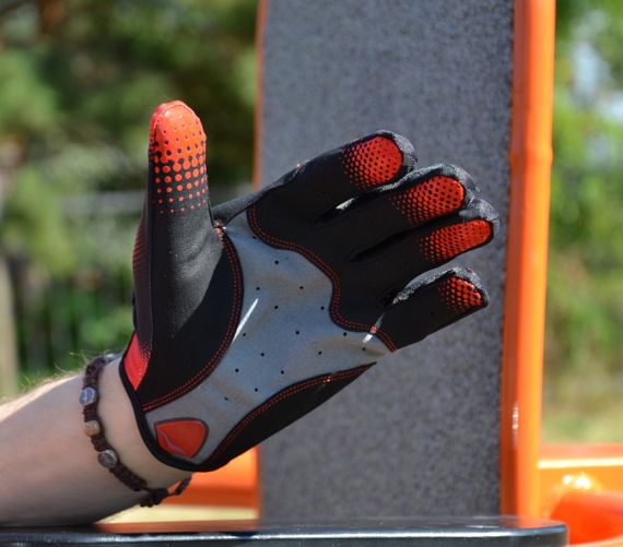 Рукавички для фітнесу MadMax MXG-101 X Gloves Black/Grey/Red XL | Зображення 5
