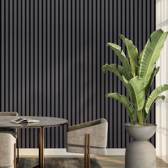 Рейка декоративна WPC стінова 3000х160х23мм Чорна SW-00001861 | Зображення 6