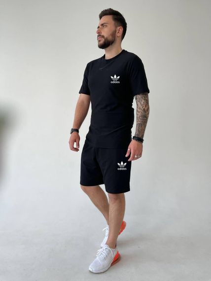 Чоловічий літній костюм adidas чорний | Зображення 5