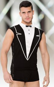 Рольовий костюм - Shirt and Shorts 4604, black - XL sexstyle