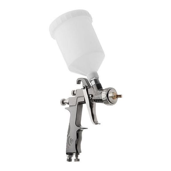 Фарбопульт пневматичний LVLP, з редуктором, верхній пластиковий бачок INTERTOOL PT-01301 | Зображення 5