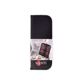 Пенал для кистей Santi 742624 3.5х15.5х37 см черный