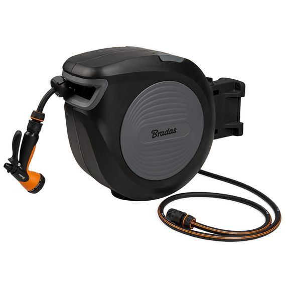 Автоматична котушка Bradas BLACK LINE зі шлангом 1/2" - 20м та аксесуари ECO-W1B20 | Зображення 1