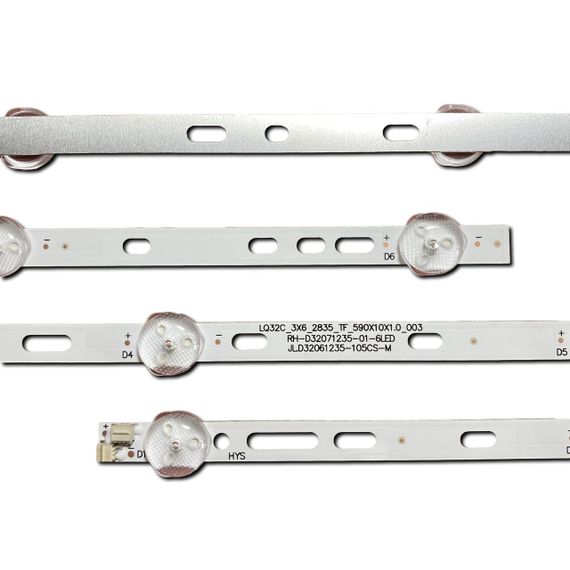 LED підсвітка TV 32" JL.D32061235-105CS-M LQ32C-3X6-2835-TF-590X10X1.0-003 RH-D32071235-01-6LED 3шт. | Зображення 1