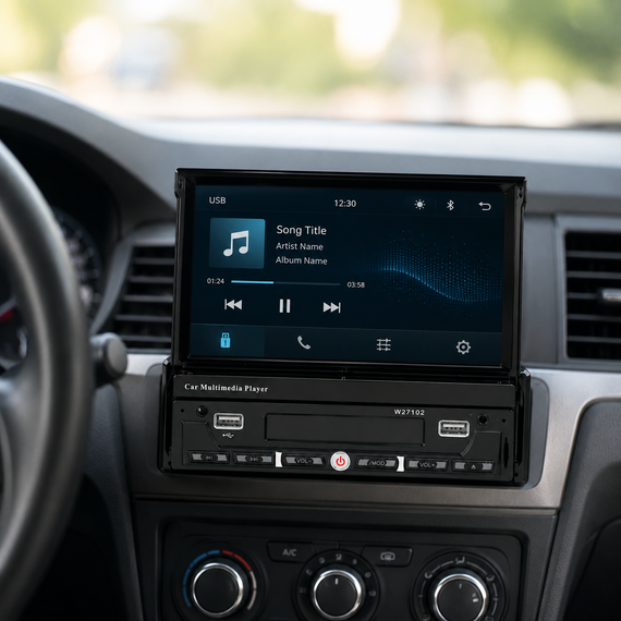 Автомагнітола із сенсорним дисплеєм SWM 7102 1DIN / Магнітала з Bluetooth / Car Stereo MP5 | Зображення 1