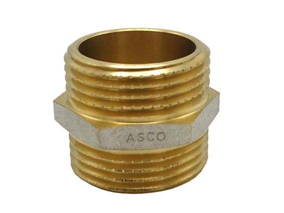Ніпель 1" ЗЗ нікель. з проточкою ASCO 1/80 | Зображення 2