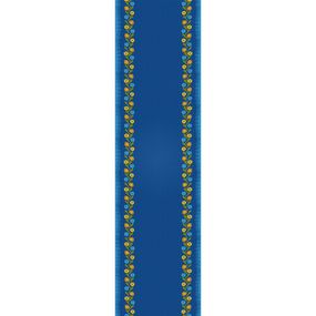 Доріжка на стіл (раннер) Синя крайка 150x40 см (DR_TR002)