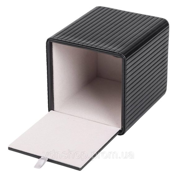 Серветниця з екошкіри квадратна 13х13х14.5 см органайзер для серветок на стіл, Чорний HP-3-201B | Зображення 4