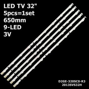 Підсвітка SHARP D2GE-320SC0-R0 UE32F4000AW, UE32F4020AW TV 32" 9LED 3V 657mm 5 шт. 650