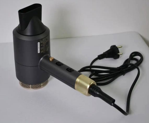 Професійний фен для сушіння волосся Grunhelm GHD-596G 1800 Вт дорожний фен Сірий | Зображення 1