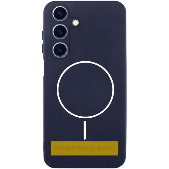 Чехол Silicone Cover Lakshmi Full Camera (AA) with Magnetic Fit для Samsung Galaxy A07 Темно-синий / Midnight blue