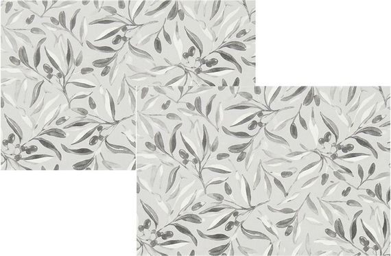 Набір сервірувальних серветок Ardesto Grey leaves ART15GL 30х45 см 2 шт