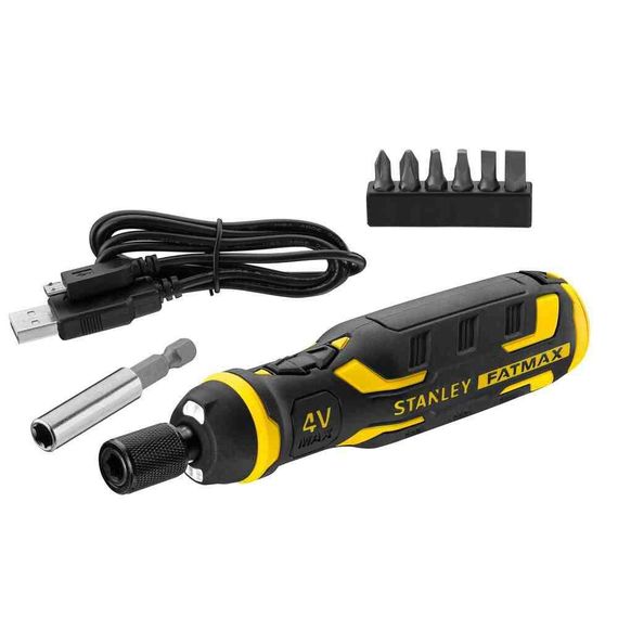 Отвертка - набор аккумуляторная Power-Assist, 4В, 1.5 Ач STANLEY FMHT66719-0 | Зображення 1