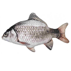 М'яка дитяча іграшка Риба Карась срібний 71 см, подушка-іграшка для шанувальників риб