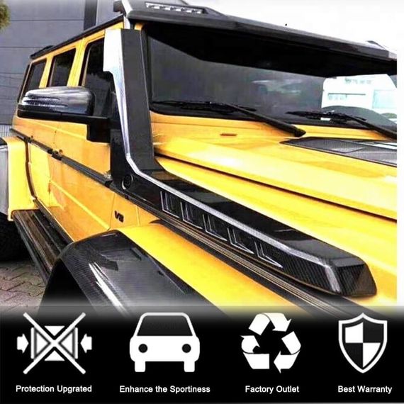 Шноркель (для 2004-2018, 2 шт, Карбон) для Mercedes G сlass W463 | Зображення 2