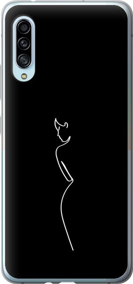 Чехол на Samsung Galaxy A90 5G Силуэт1 "4590u-1800-17620"