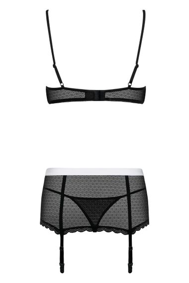 Ролевой костюм горничной Obsessive Maidme set Черно-белый S/M | Зображення 4