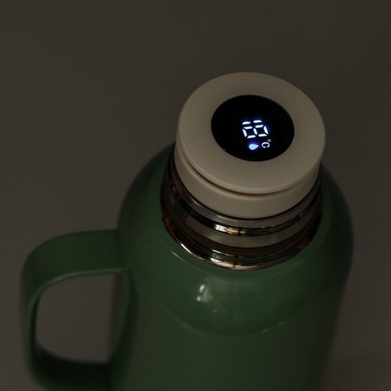 Термос Vacuum з датчиком температури на 820 мл м'ятний HP-14-55M | Зображення 4