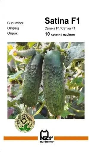 Огірок Сатіна F1  10 насінин Агропакгруп
