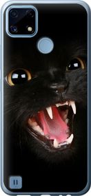Чехол на Realme C21 Чёрная кошка "932u-2321-17620"