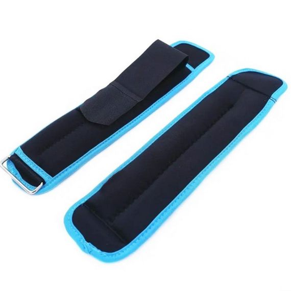 Обважнювачі неопренові NE-LG-WR-B15, 2 шт по 1,5 кг, чорно-бірюзові