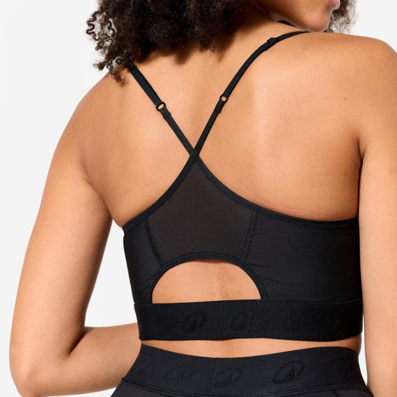 Спортивний топ з низьким рівнем підтримки чорний - S | Зображення 2