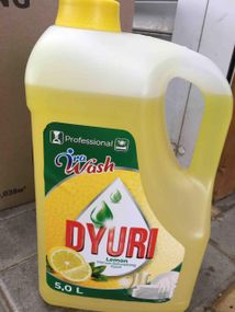 DYURI Лимон 🍋 Засіб для миття посуду 5 Л — Суперконцентрат! Блиск, чистота, свіжість 💦