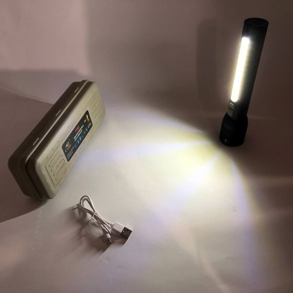 Ліхтарик потужний акумуляторний для дому CB-C23-P90+COB, Ліхтар акумуляторний LED ліхтар SG-17 | Зображення 8