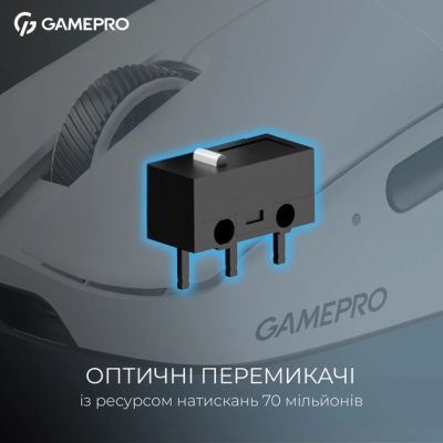 Мышка GamePro Asgard Odin 8K Wireless/USB White (GM035W) | Зображення 6