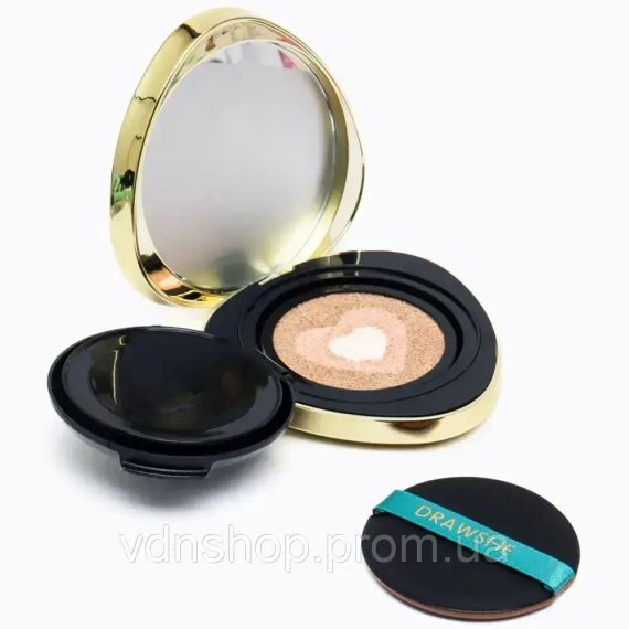 Трехцветный кушон для лица + спонжик 10мл, Drawshe / Увлажняющий тональный крем кушон / Крем пудра кушон | Зображення 3