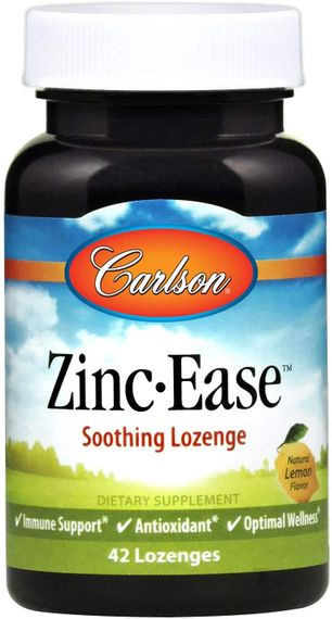 Цинк Carlson Labs Zinc-Ease 42 Lozenges (Lemon)