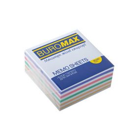 Бумага для заметок Buromax ЗЕБРА 90х90х40мм, не склеенный (BM.2265)