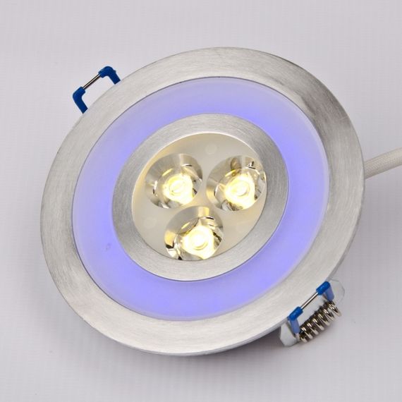 Светильник точечный LED-103A/3W WW+2W Blue 60' | Зображення 2