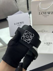 Ремінь Loewe чорний шкіряний r153