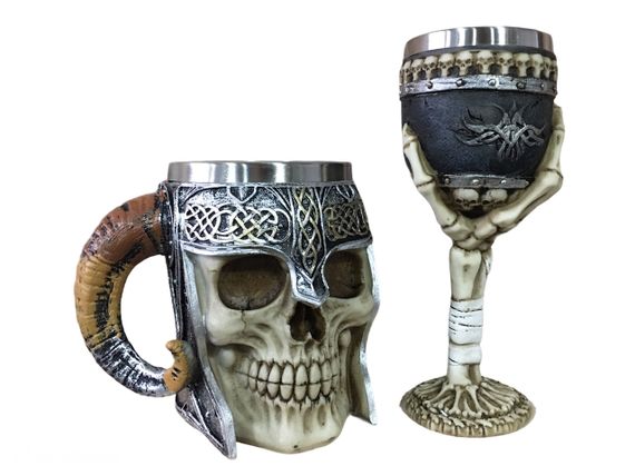 Подарунковий набір  Чашка Келих 3D сюк GL Череп у Руці Подарунок