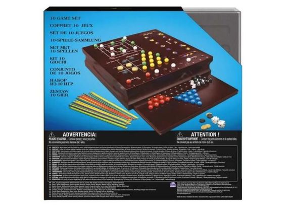 Набор из 10 классических игр (в деревянной коробке) | Зображення 1