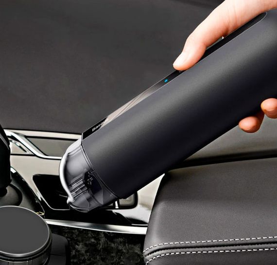 Автомобільний акумуляторний пилосос Baseus A2 Car Vacuum Cleaner 6000 mAh для салону автомобіля Чорний | Зображення 1