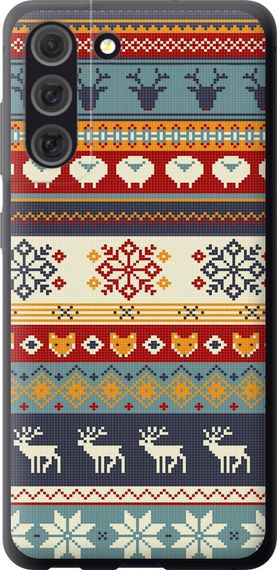 Чехол на Samsung Galaxy S21 FE Рождественский орнамент "3303u-2302-17620"