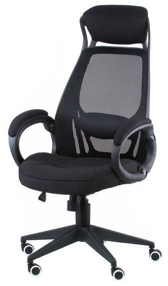 Кресло офисное Briz black fabric, механизм Tilt с регулировкой качания