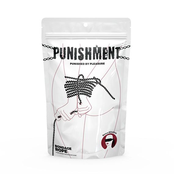Мотузка для шибарі Punishment - Bondage Rope - Black | Зображення 3